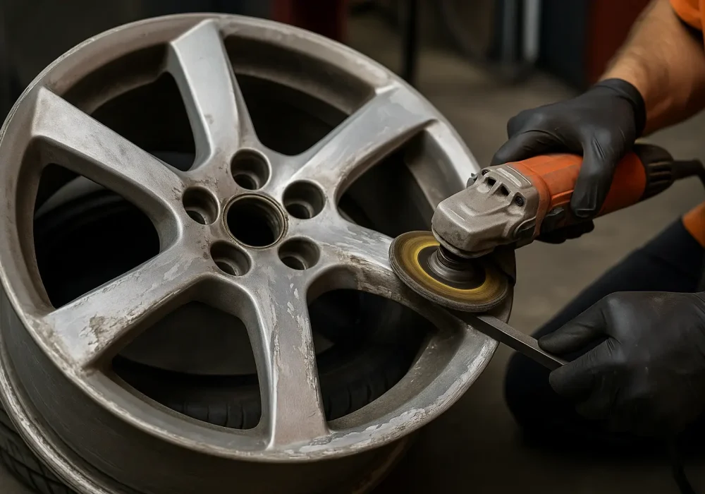 Reparation de jantes abimées a domicile YD Jantes Renov